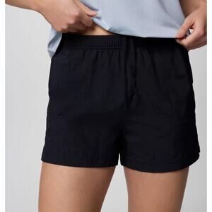 Columbia Shorts Womens Medium Sandy River Black Water Sports Athletic 5” Inseam
